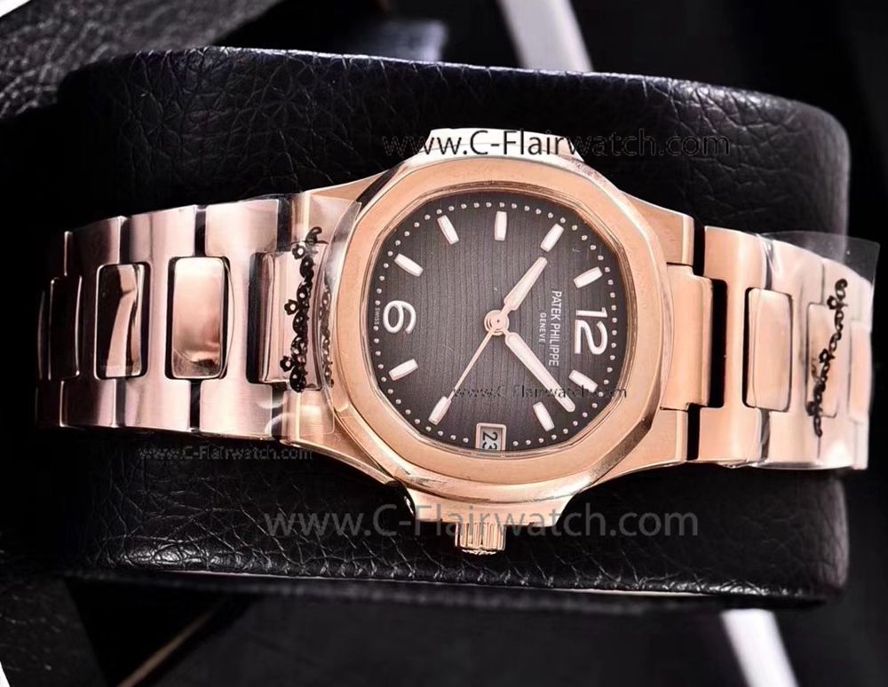 Nautilus Patek Philippe AAA Replica Watch Rose Gold Lady